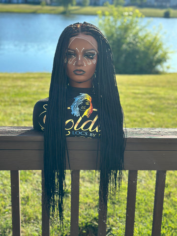 TRIANGLE PART BOX BRAID WIG