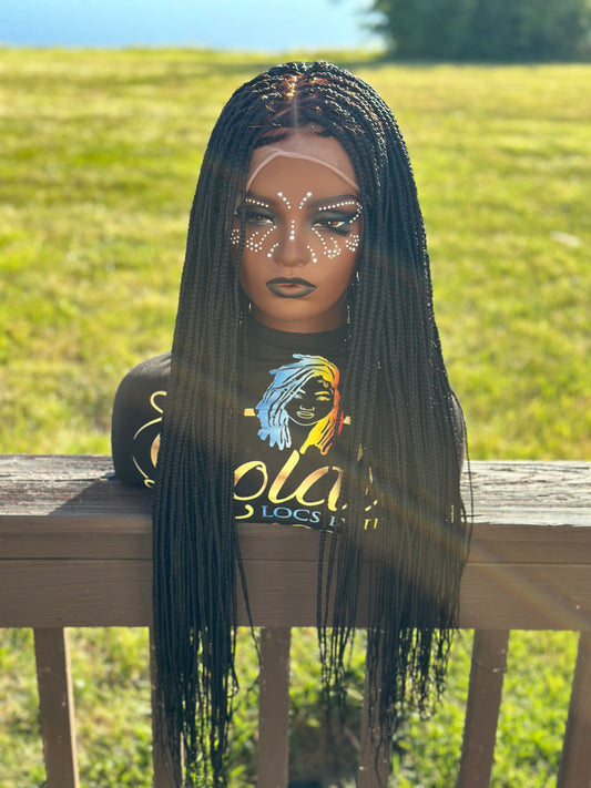 TRIANGLE PART BOX BRAID WIG