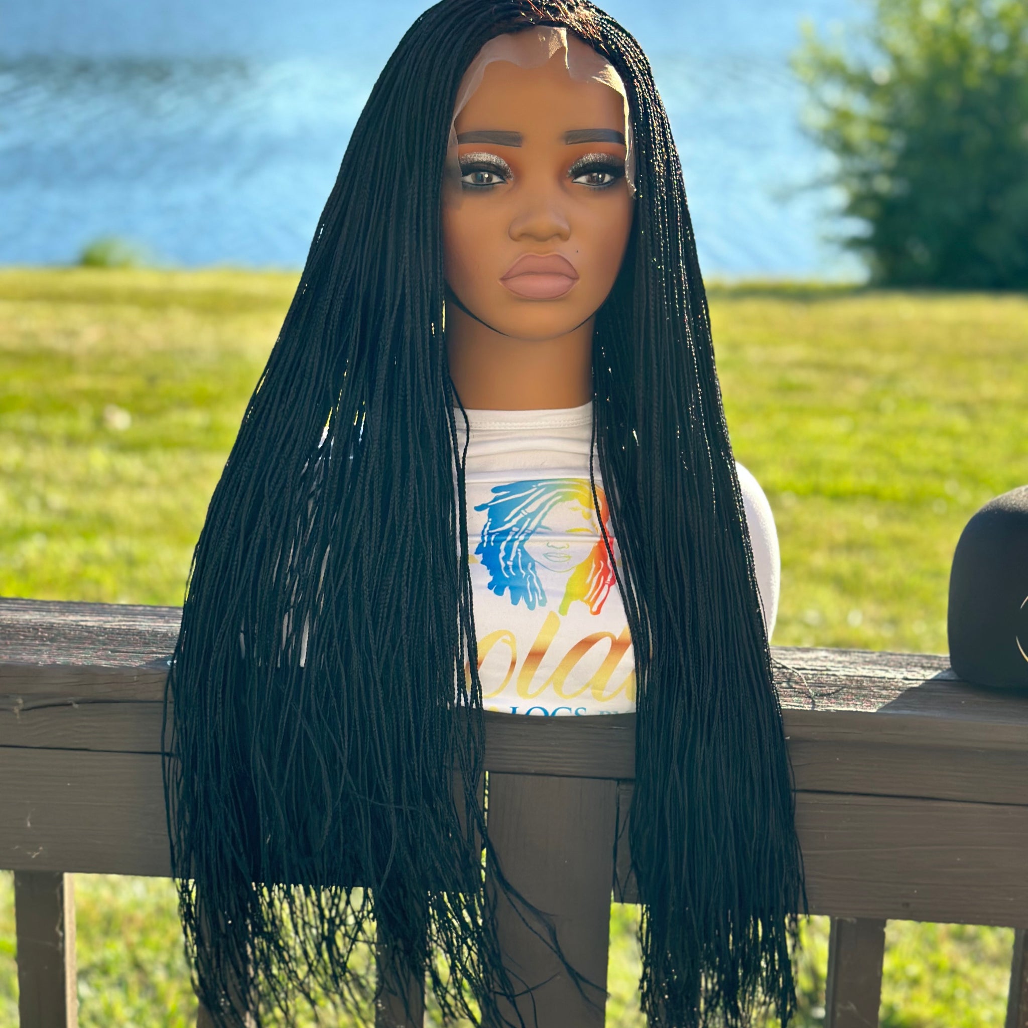 34 INCH MICRO BRAID WIG