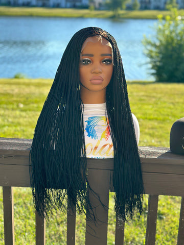 34 INCH MICRO BRAID WIG