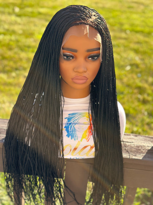 34 INCH MICRO BRAID WIG